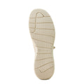 Beige sole of a sandal with 'Ariat' branding on a white background