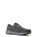 Gray casual shoe on a white background