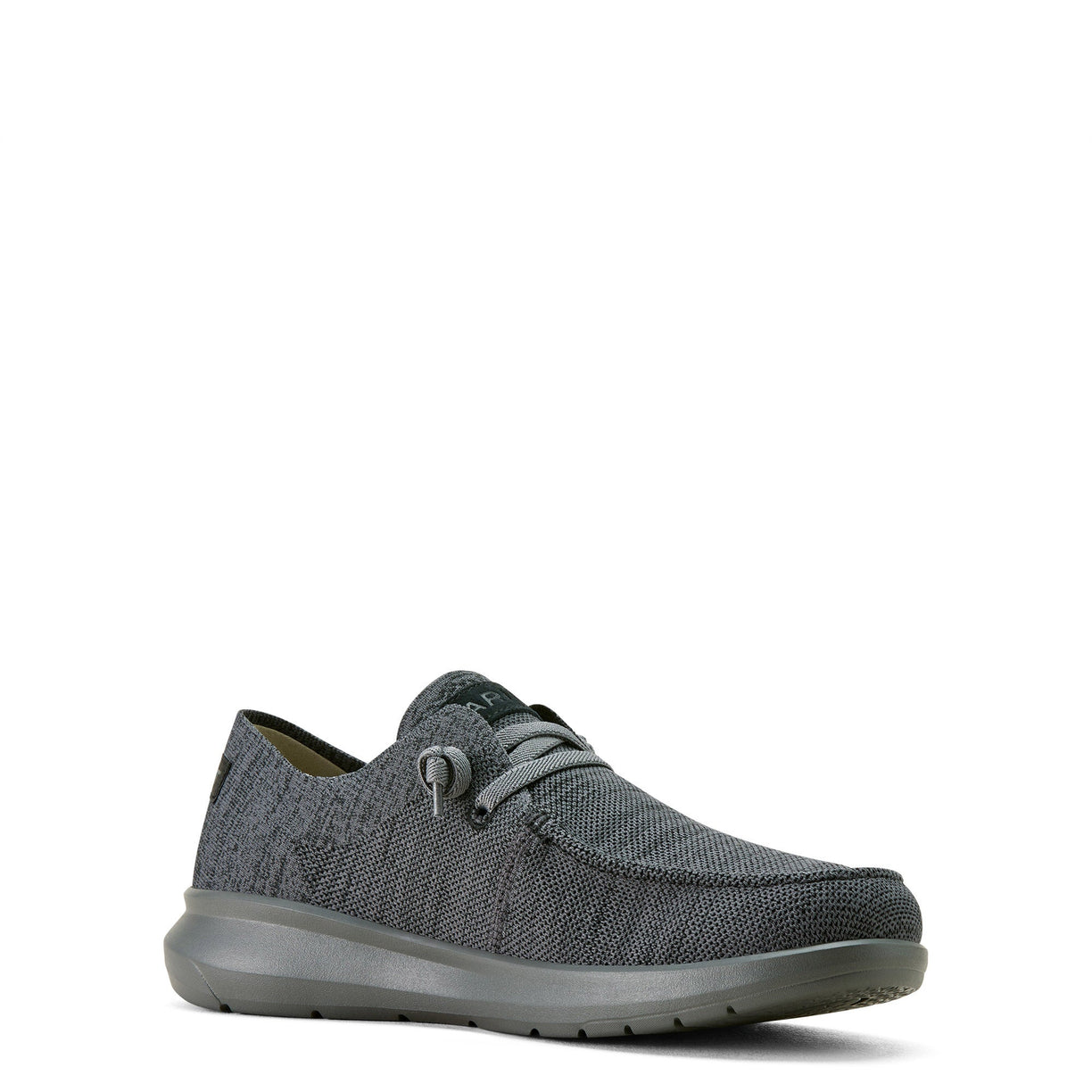 Gray casual shoe on a white background