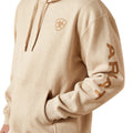 Beige hoodie with 'Army' text on sleeve and logo on chest against a white background