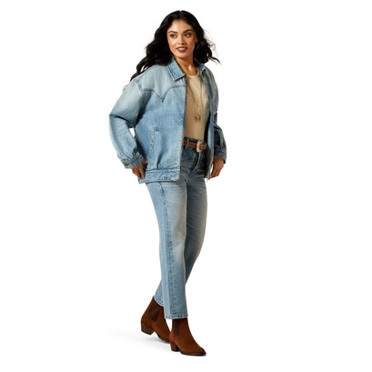 Cheyenne Denim Bomber Jacket