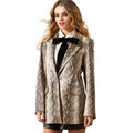 Embosses Snakeskin Blazer