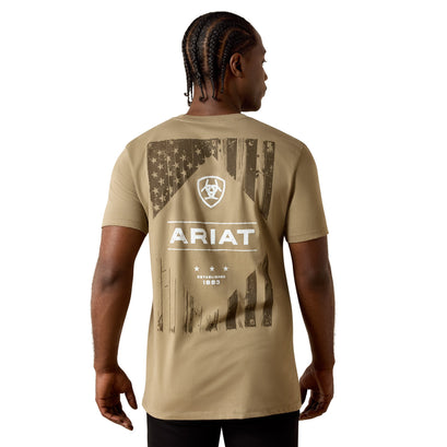 Ariat Wooden Diamond Flag Classic Fit T-Shirt