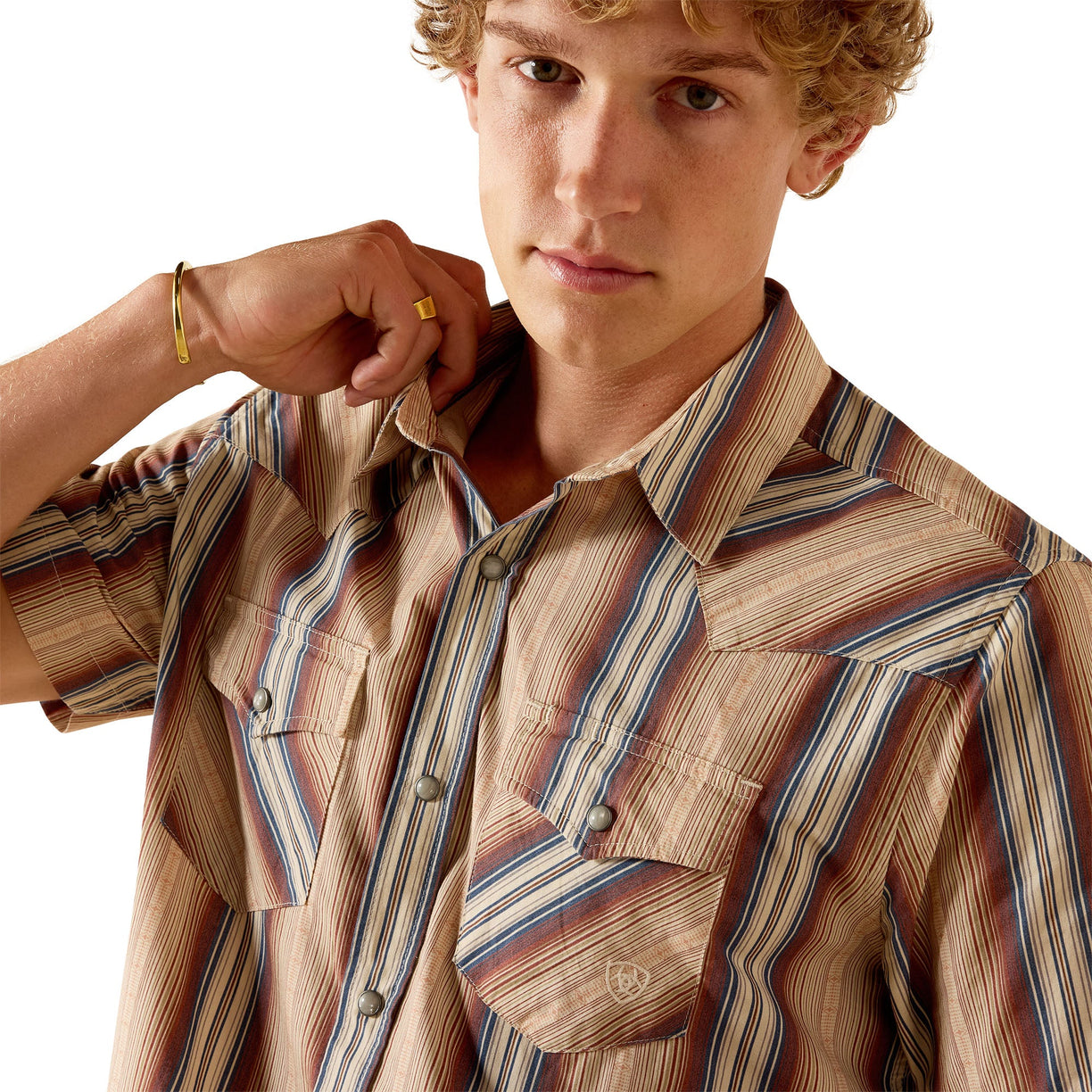 Retro Haver Fitted Snap Shirt