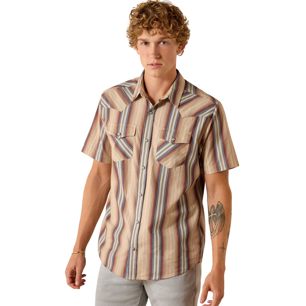 Retro Haver Fitted Snap Shirt