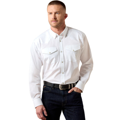 Lightweight Twill Classic Fit Snap Shirt