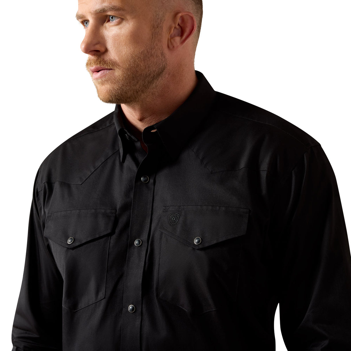 Lightweight Twill Classic Fit Snap Shirt