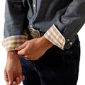 Wrinkle Free Ariat Solid Pinpoint Oxford Fitted Shirt