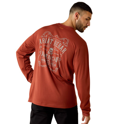 Rebar Heat Fighter Label Long Sleeve T-Shirt