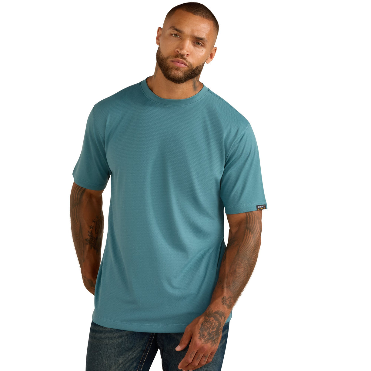 Rebar Heat Fighter Textured Logo T-Shirt