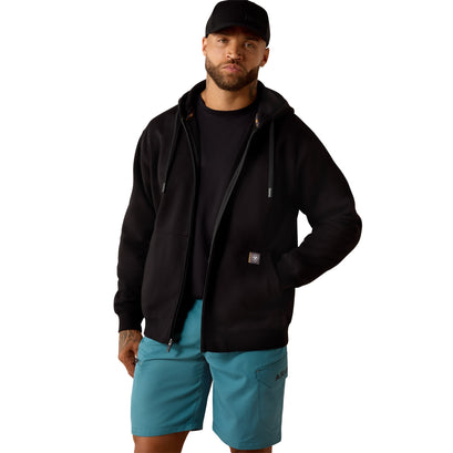 Rebar Lightweight Label Full Zip Hoodie