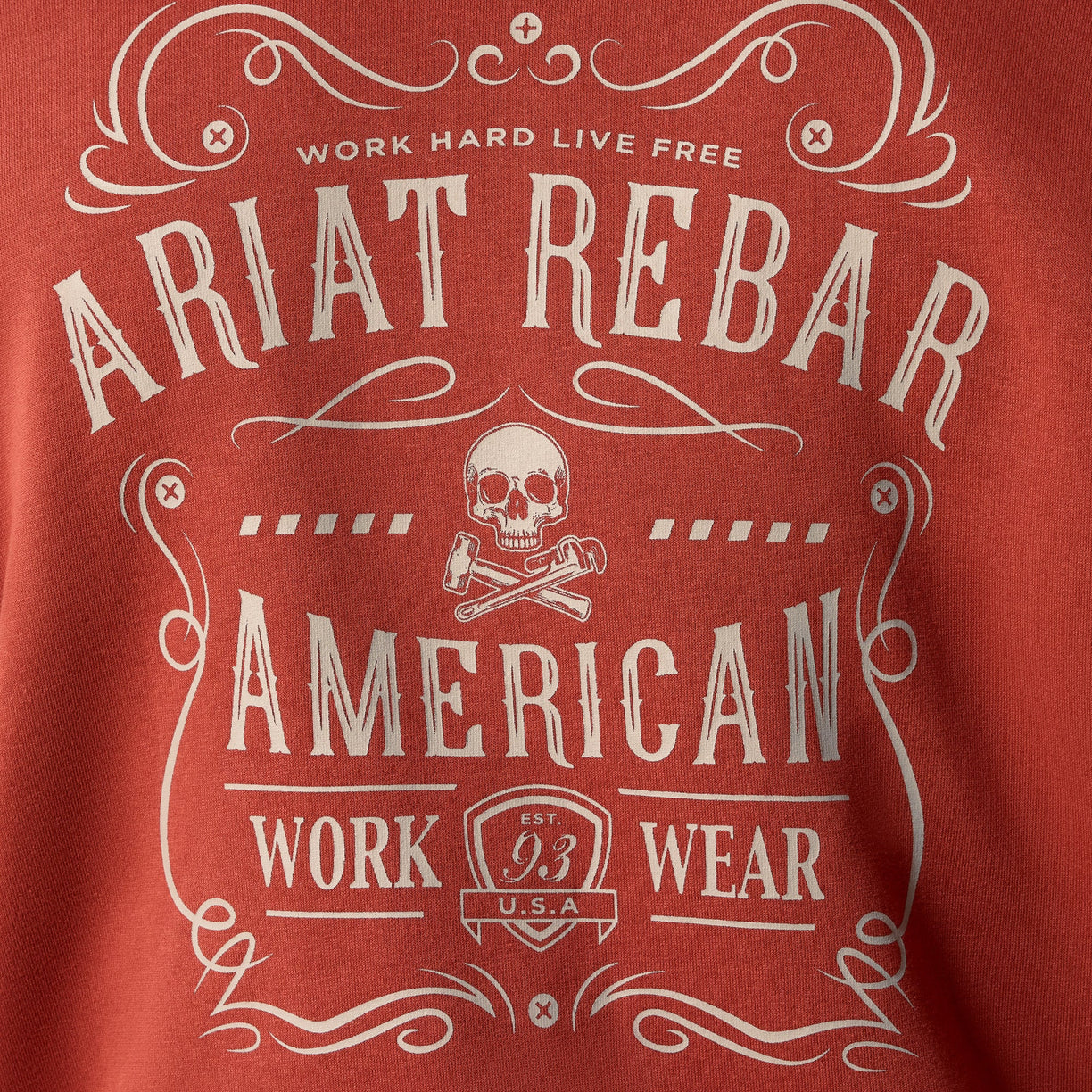 Rebar Lightweight Label Full Zip Hoodie