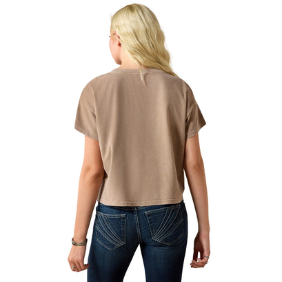 Paisley Boxy Crop T-Shirt