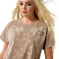 Paisley Boxy Crop T-Shirt