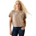 Paisley Boxy Crop T-Shirt