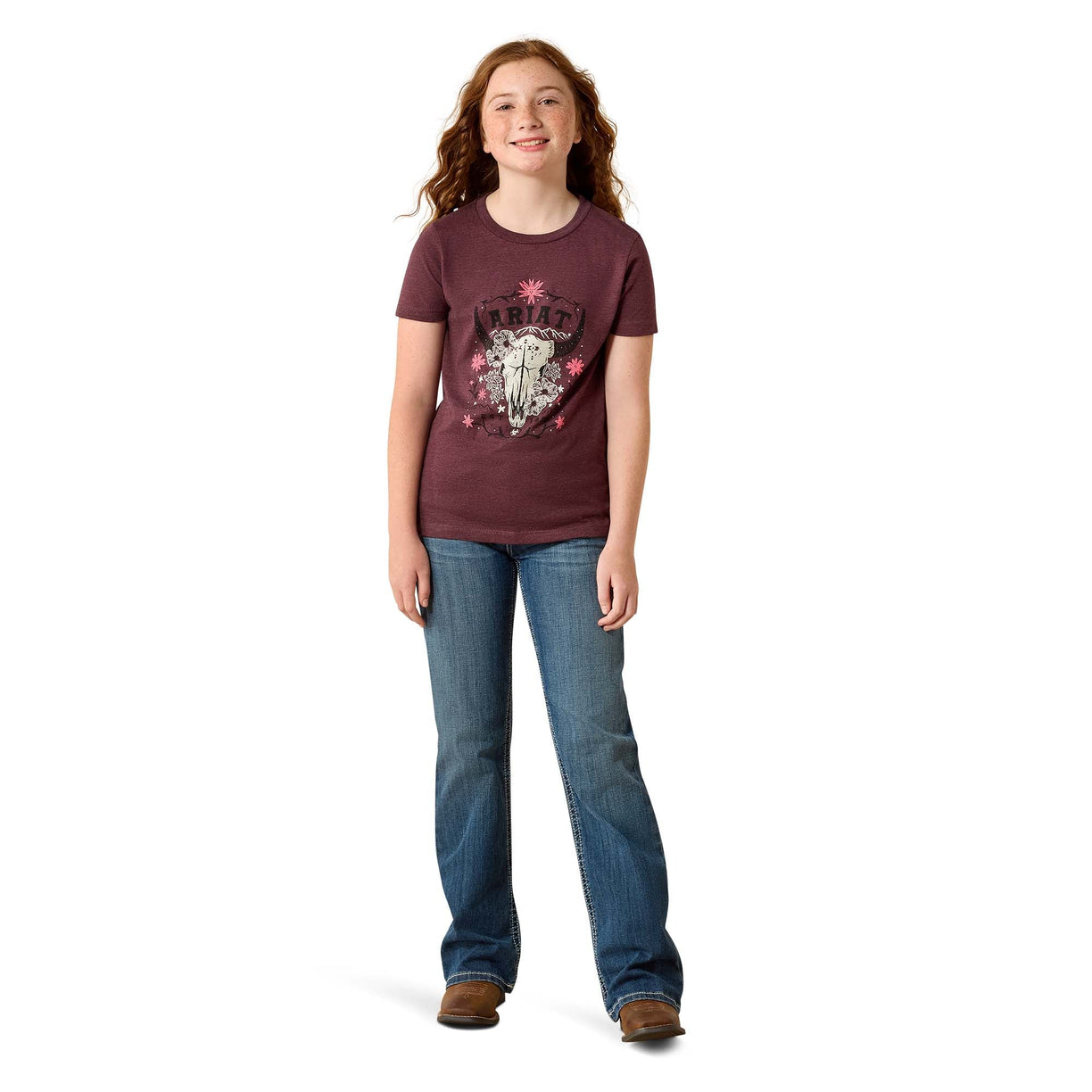 Ariat Skulls Florals T-Shirt