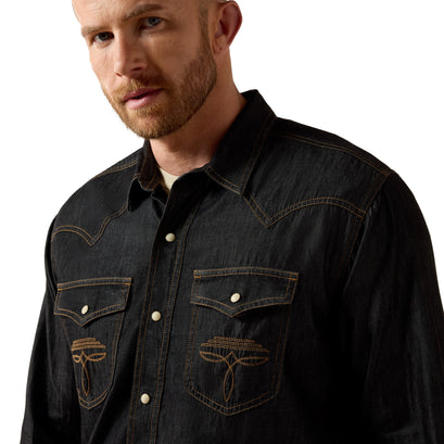 Retro Halford Fitted Snap Shirt