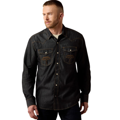 Retro Halford Fitted Snap Shirt