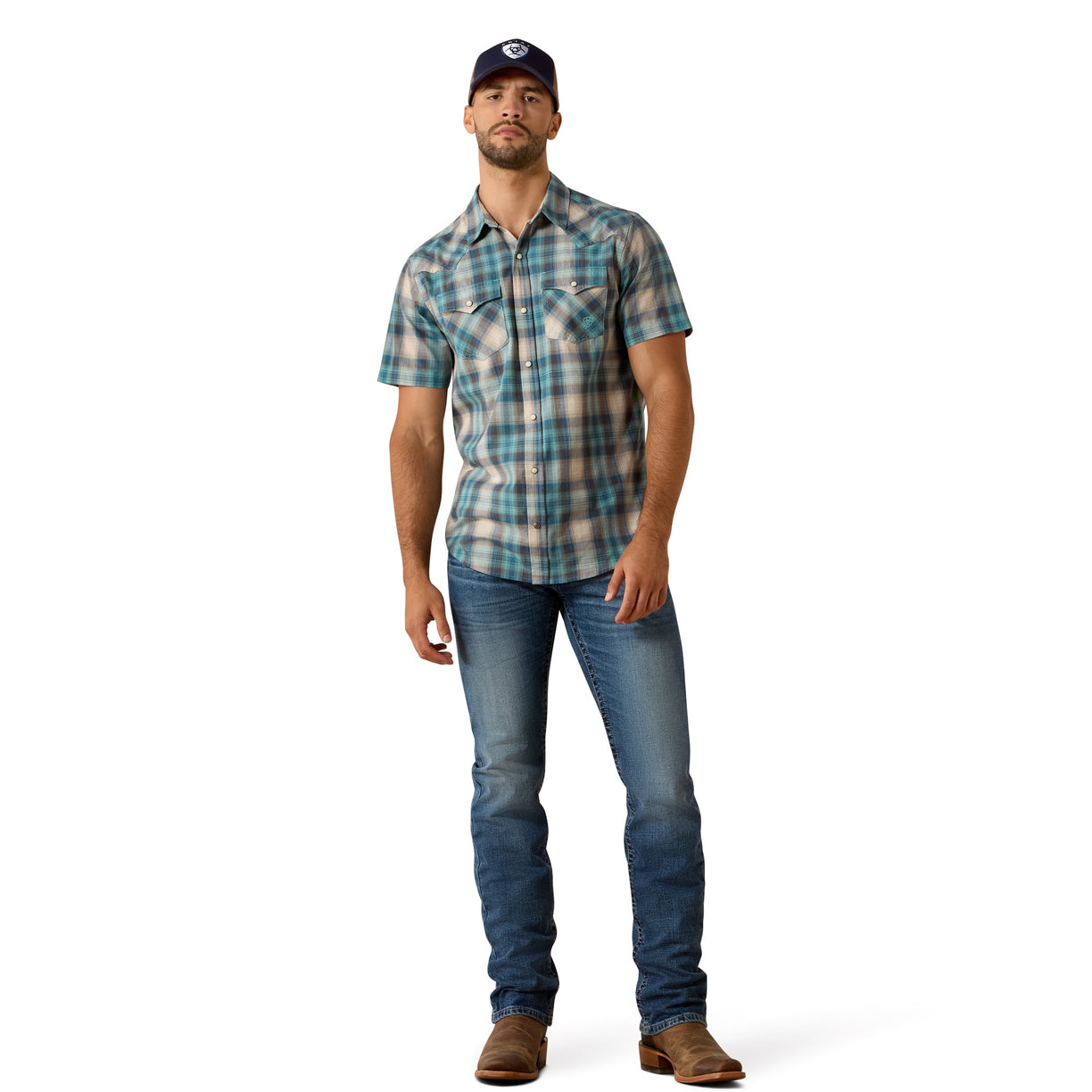 Retro Halden Fitted Snap Shirt