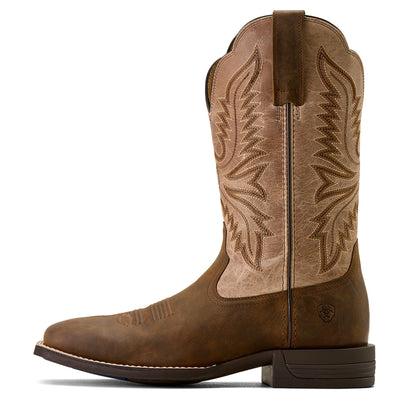 Brush Creek Wide Square Toe Cowboy Boot