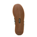 Close-up of a boot sole with Ariat branding on a white background
