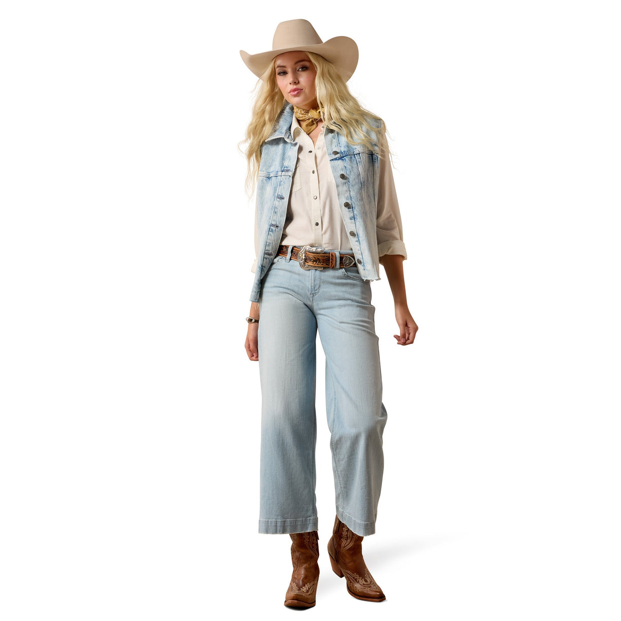 Perfect Rise Clare Wide Leg Crop Jeans