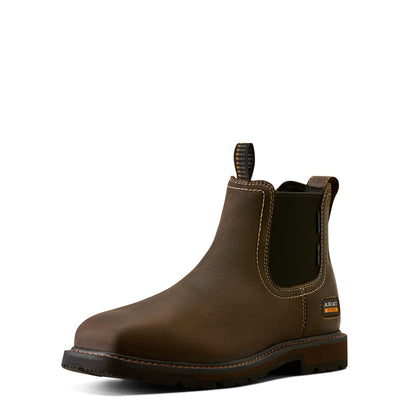 Groundbreaker Chelsea Waterproof Wide Square Toe Steel Toe Work Boot