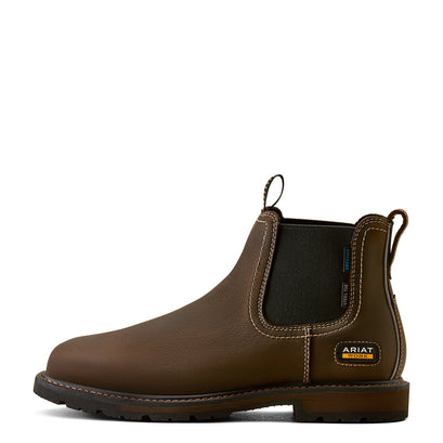 Groundbreaker Chelsea Waterproof Wide Square Toe Steel Toe Work Boot