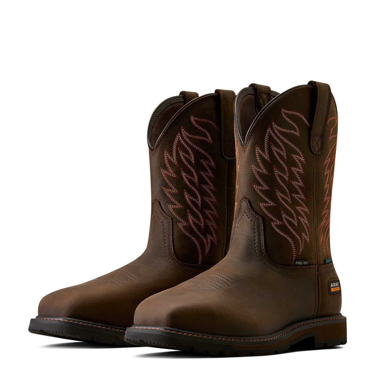Groundbreaker Waterproof Wide Square Toe Steel Toe Work Boot