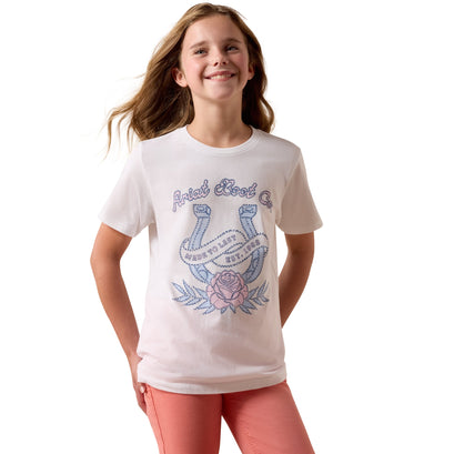 Stitched Horseshoe Rose Tee