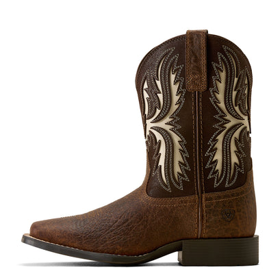Driftwood Wide Square Toe Western Boot
