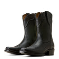 Black Ariat cowboy boot with square toe and pull straps – shown as a pair
