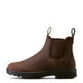 Brown Ariat Chelsea Cooper leather boot with a visible brand logo on a white background, side view.