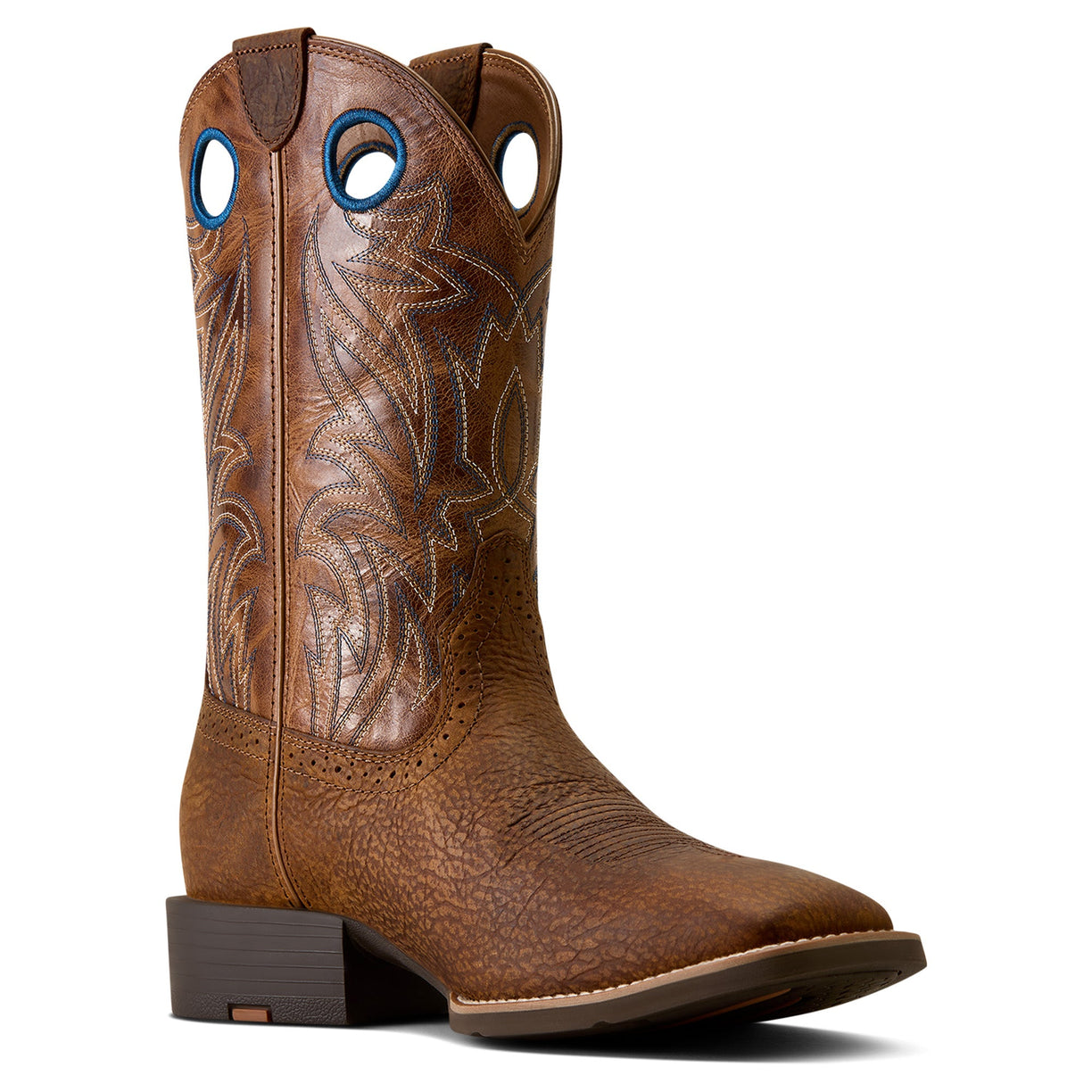 Sport Sidebet Wide Square Toe Cowboy Boot