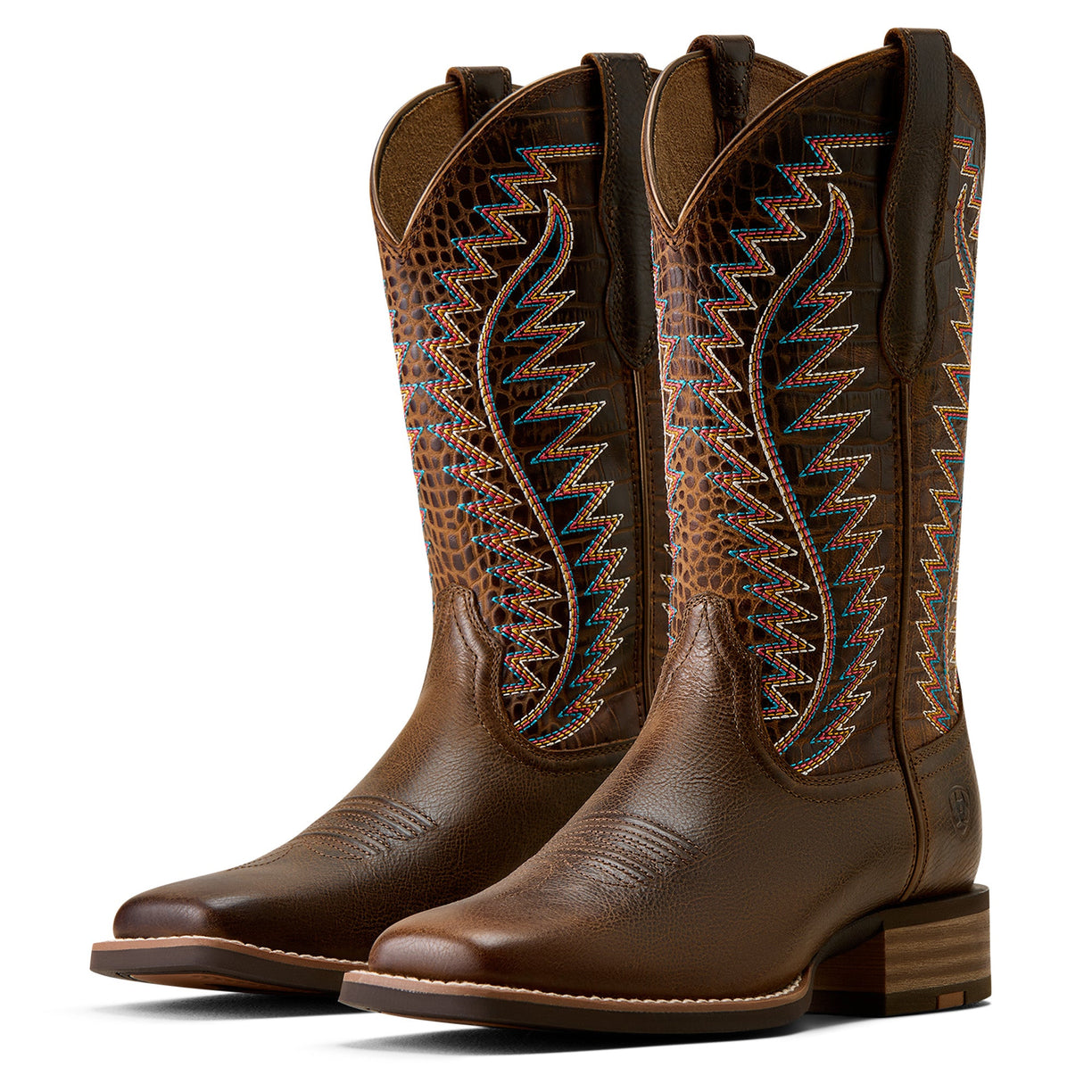 Monte Vista Wide Square Toe Western Boot
