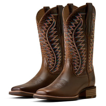 Monte Vista Wide Square Toe Western Boot
