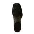 Black shoe sole on a white background
