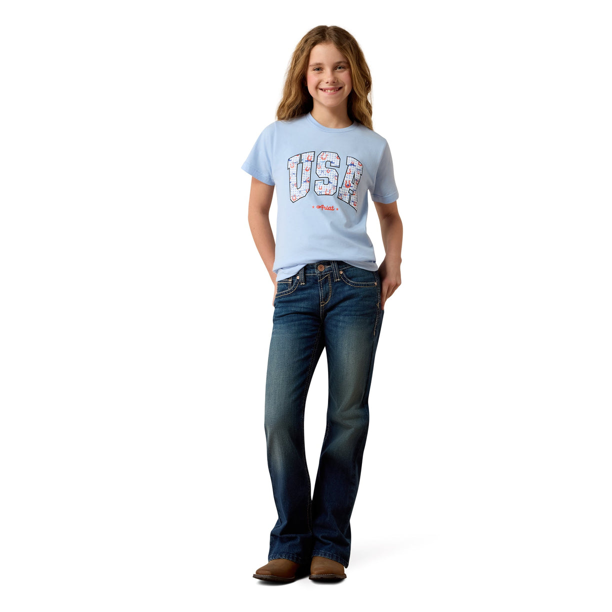 USA Horseshoe Tee