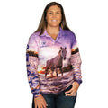 Ariat Unisex Adult's Fishing Shirt in Ariat Family print - Women's Front