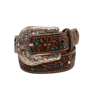 Pierced Floral Belt