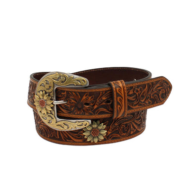Women's Floral Tooled Belt
