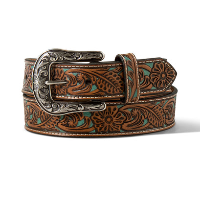 Floral Turquoise Underlay Belt