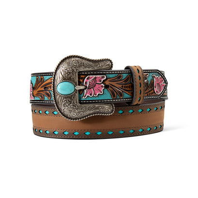 Floral Billets Cutout Belt