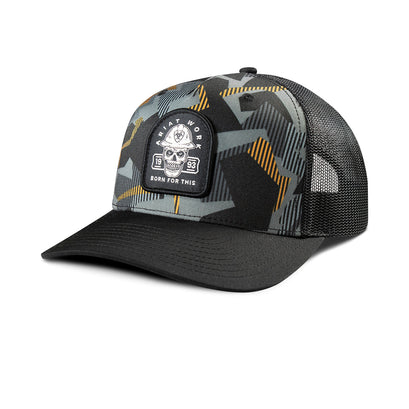 Ariat Work Skull Patch Snapback Cap