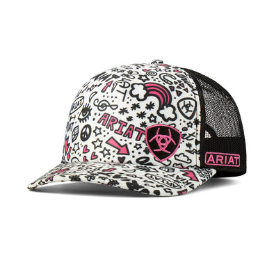 Women's Doodle Foam Front Mesh Multi Snap Back Cap