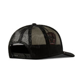 Men's Shield Logo Foam Patch Mesh White Snap Back Cap