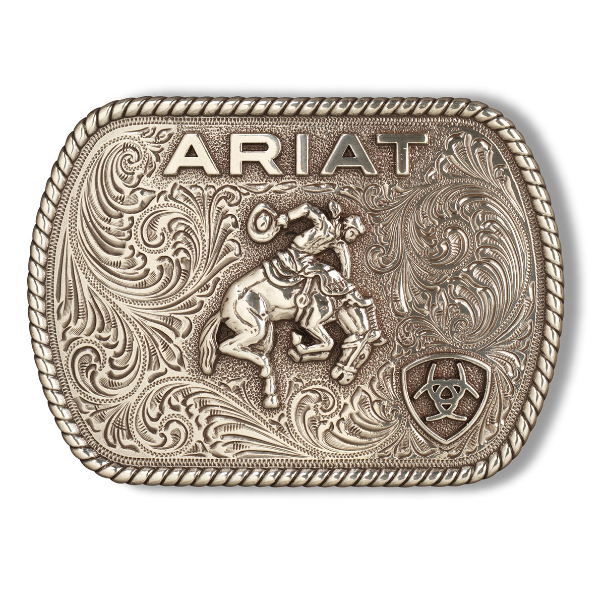 Rectangle Vintage Saddle Bronc Buckle