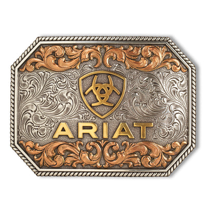 Rectangle Raised Ariat Logo Buckle