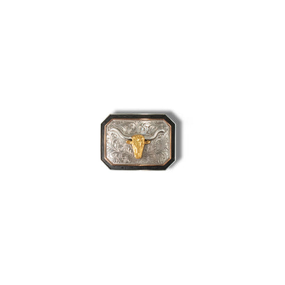 Rectangle Longhorn Motif Buckle