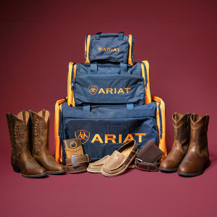 Ariat Christmas collection products - boots, bags, wallets, belts